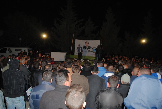 DEB Partisi Işıklar köyünde miting düzenledi